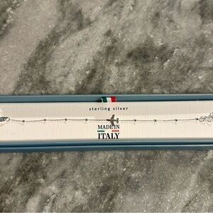 NWT Mia Fiore Sterling Silver Airplane Bracelet